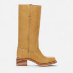 Botas Equestres de Cano Alto para Mulheres Caqui