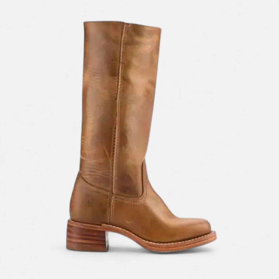 Botas Equestres de Cano Alto para Mulheres Marrom