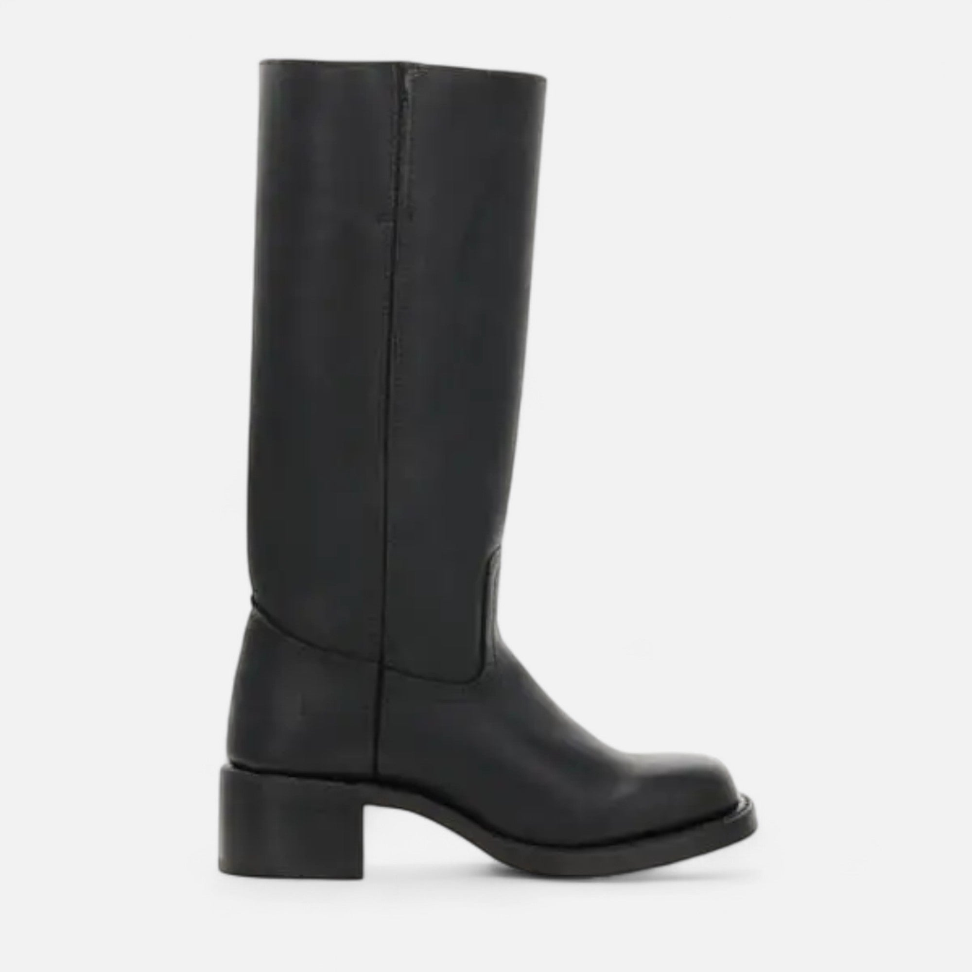 Botas Equestres de Cano Alto para Mulheres Preto