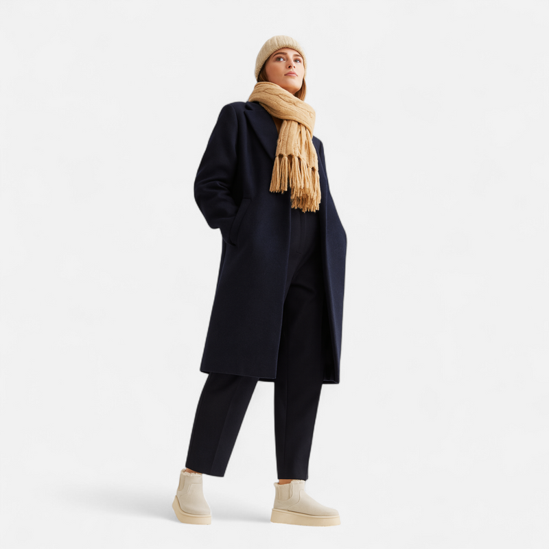 Botas de Ankle de Plataforma Curta em Plush para Mulheres