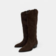 Botas de Camurça Femininas até o Joelho para Outono e Inverno