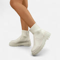 Botas de Cano Curto Slip-On Modernas para Mulheres
