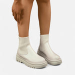 Botas de Cano Curto Slip-On Modernas para Mulheres