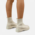 Botas de Cano Curto Slip-On Modernas para Mulheres