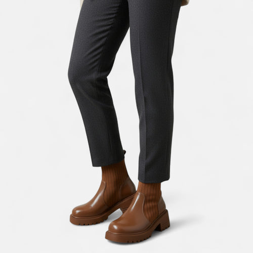Botas de Cano Curto Slip-On Modernas para Mulheres