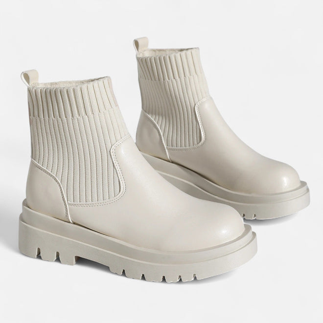 Botas de Cano Curto Slip-On Modernas para Mulheres