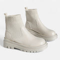 Botas de Cano Curto Slip-On Modernas para Mulheres