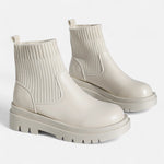 Botas de Cano Curto Slip-On Modernas para Mulheres