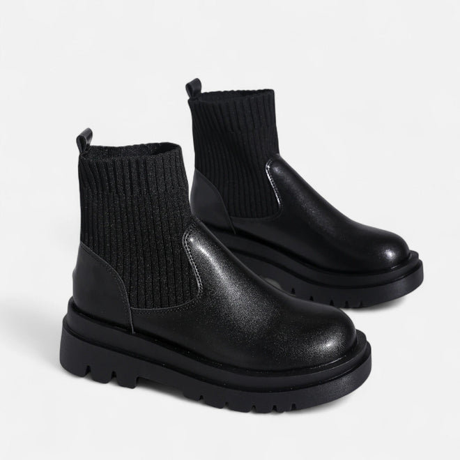 Botas de Cano Curto Slip-On Modernas para Mulheres