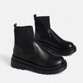 Botas de Cano Curto Slip-On Modernas para Mulheres