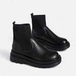 Botas de Cano Curto Slip-On Modernas para Mulheres