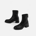 Botas de Couro Femininas – Clássico Urbano Refinado
