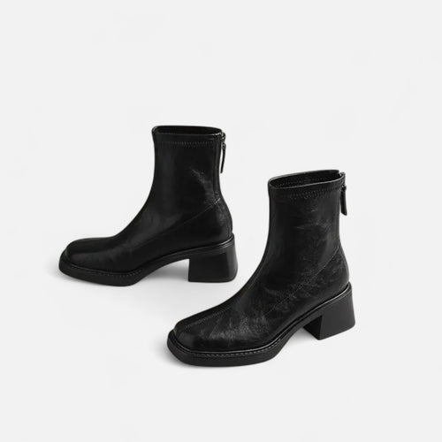 Botas de Couro Femininas – Clássico Urbano Refinado