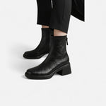 Botas de Couro Femininas – Clássico Urbano Refinado