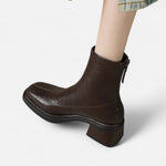 Botas de Couro Femininas – Clássico Urbano Refinado