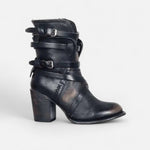 Botas de Couro Femininas até o Joelho – Elegância do Patrimônio de Inverno Preto