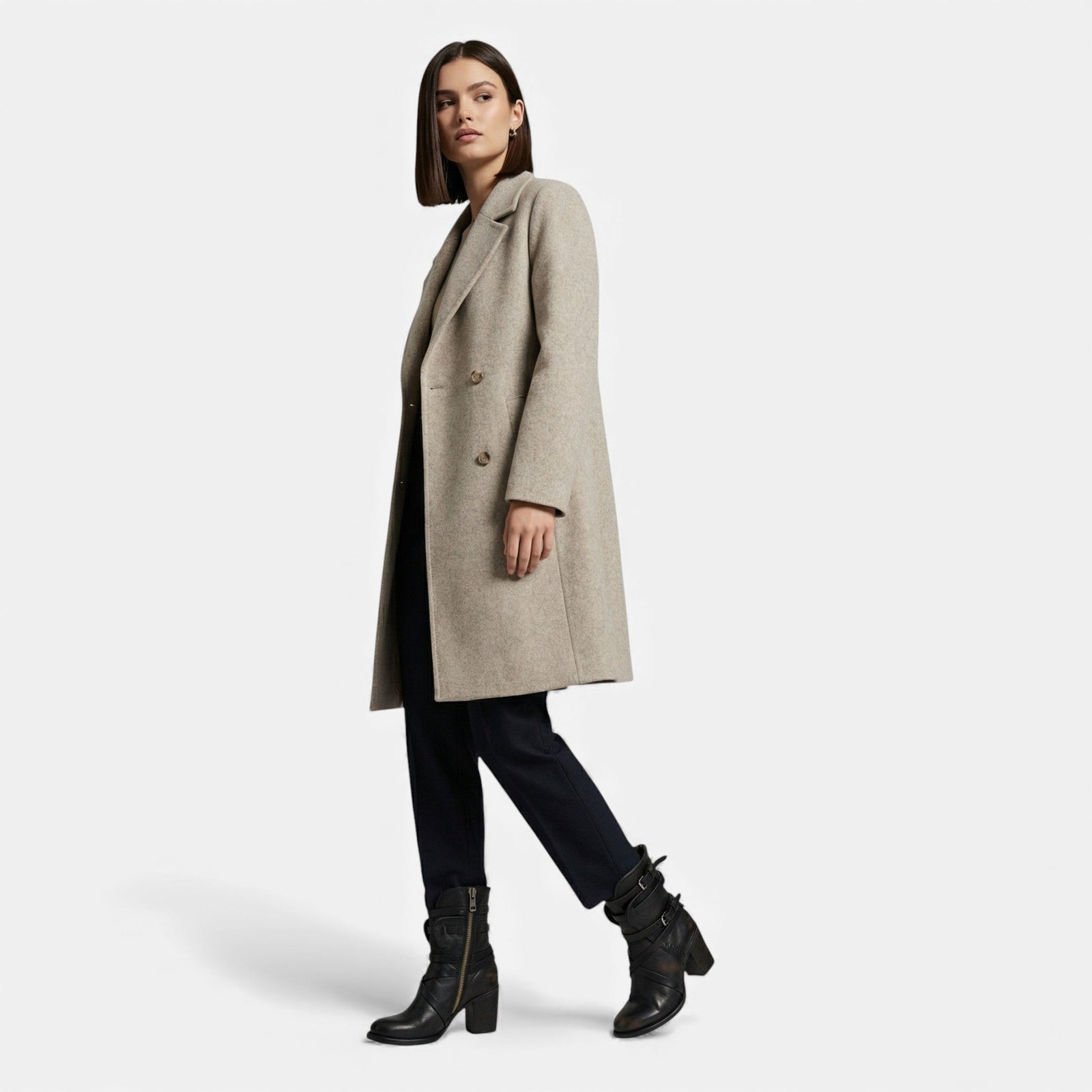 Botas de Couro Femininas até o Joelho – Elegância do Patrimônio de Inverno
