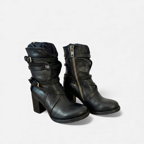 Botas de Couro Femininas até o Joelho – Elegância do Patrimônio de Inverno