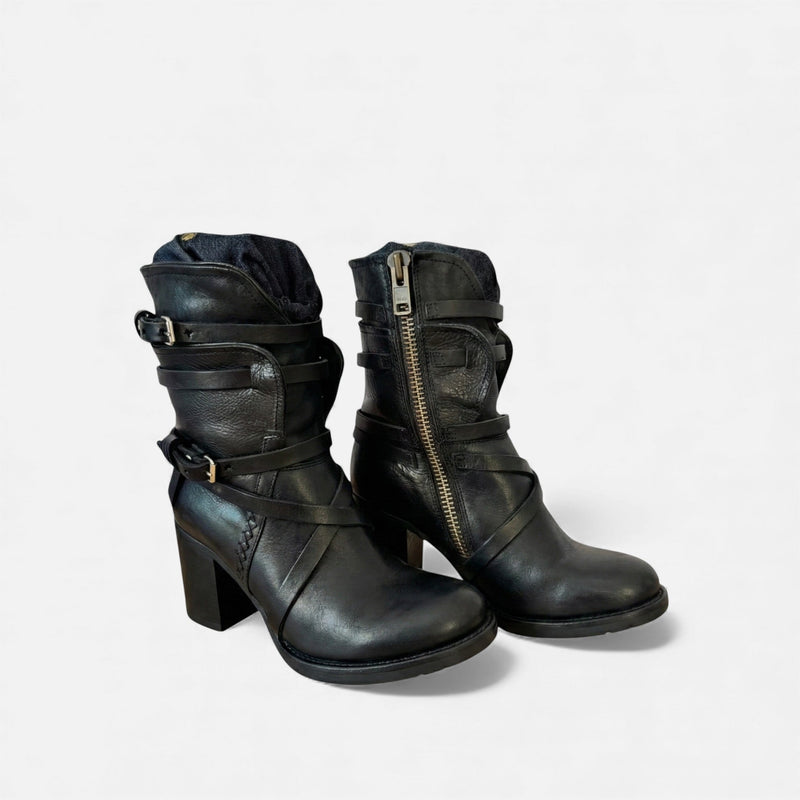 Botas de Couro Femininas até o Joelho – Elegância do Patrimônio de Inverno