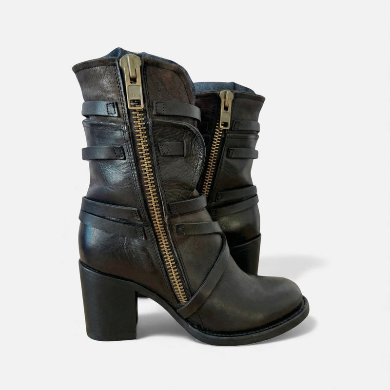Botas de Couro Femininas até o Joelho – Elegância do Patrimônio de Inverno