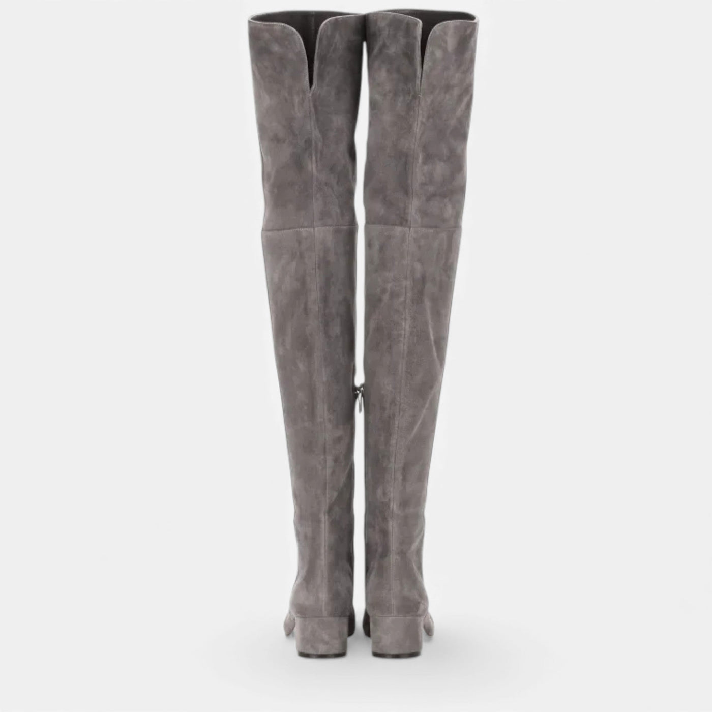 Botas de Inverno em Camurça Sintética para Mulheres, Acima do Joelho