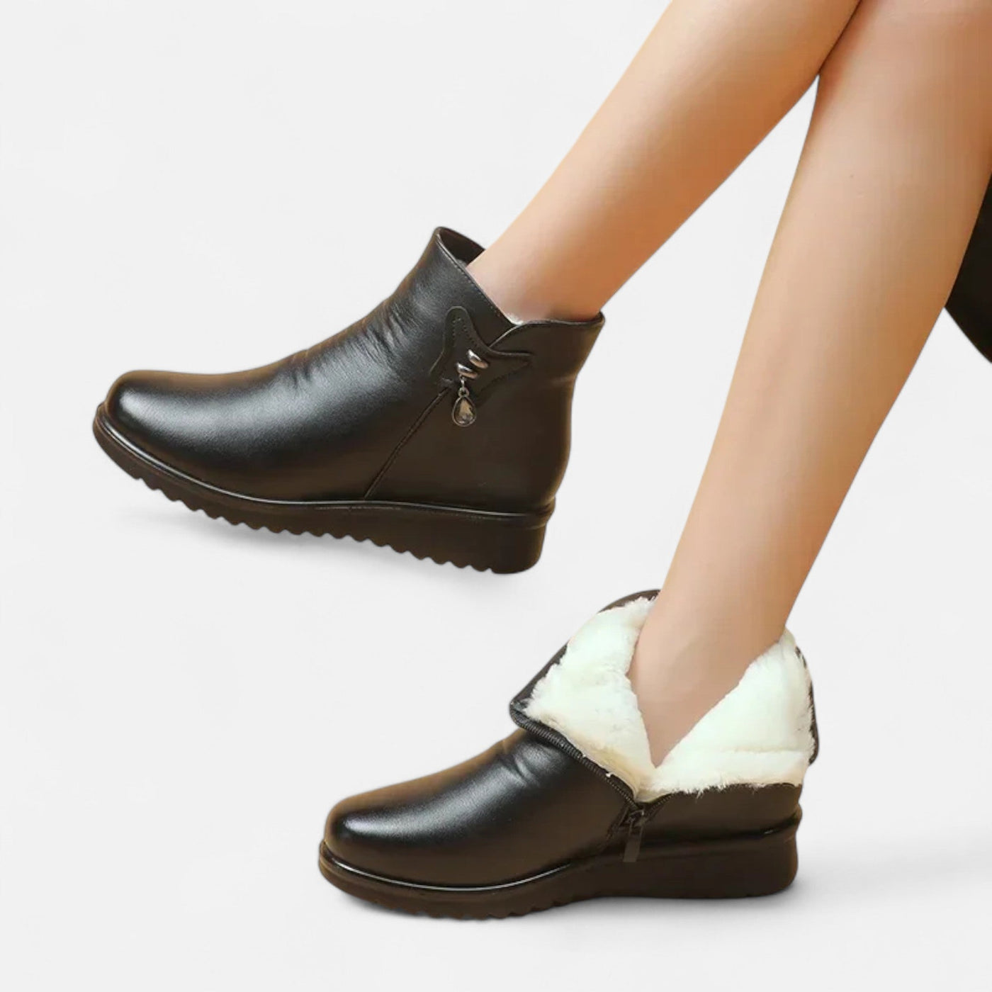 Botas de Neve de Algodão Macio Femininas
