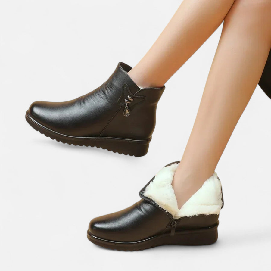 Botas de Neve de Algodão Macio Femininas
