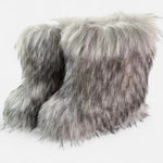 Botas de Pelúcia Sintética | Conforto Luxuoso para o Inverno