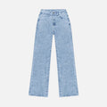 Calças Jeans Femininas Largas – Clássico Casual Sob Medida Azul Céu