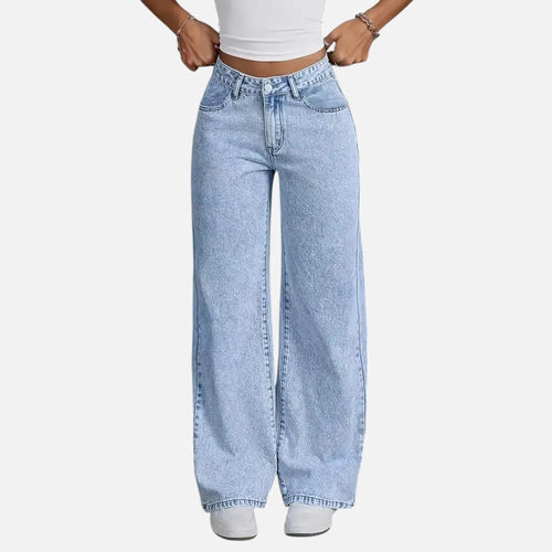 Calças Jeans Femininas Largas – Clássico Casual Sob Medida