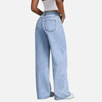 Calças Jeans Femininas Largas – Clássico Casual Sob Medida