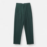 Calças Lápis Femininas de Cintura Alta - Estilo Elegante e Sofisticado Verde Escuro