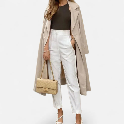 Calças Lápis Femininas de Cintura Alta - Estilo Elegante e Sofisticado