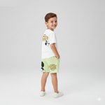 Conjunto Masculino Premium Infantil Mickey Mouse Camisa + Short