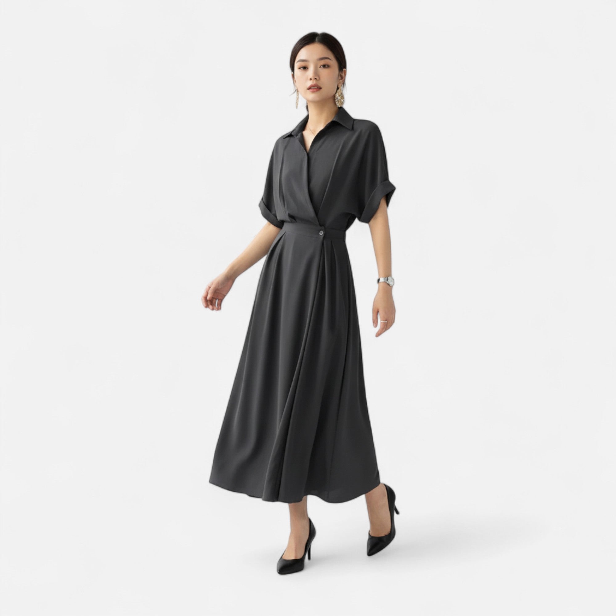 Camisa-Vestido Feminina em Algodão Misturado Riviera Heritage