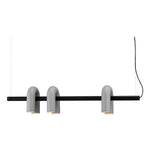 Candelabro Cirkus 3 braços L 47.2″ x A 9.4″ Cinza