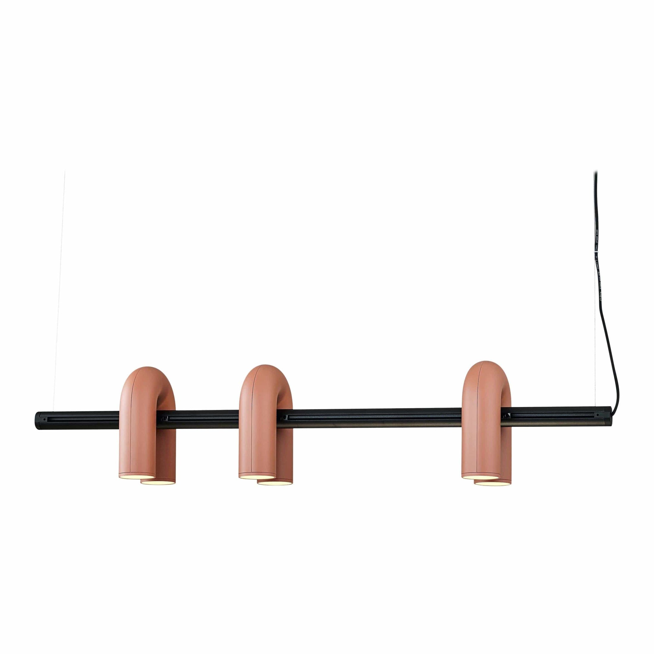 Candelabro Cirkus 3 braços L 47.2″ x A 9.4″ Laranja