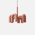 Candelabro Cirkus 4 braços ∅ 23.6″ x A 14.8″ Laranja