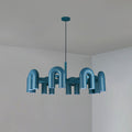 Candelabro Cirkus 8 braços ∅ 39.4″ x A 14.8″ Azul