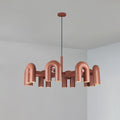 Candelabro Cirkus 8 braços ∅ 39.4″ x A 14.8″ Laranja