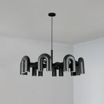 Candelabro Cirkus 8 braços ∅ 39.4″ x A 14.8″ Preto