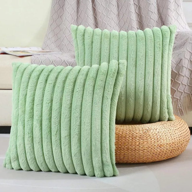 Capa Decorativa Super Macia para Almofada Verde sálvia