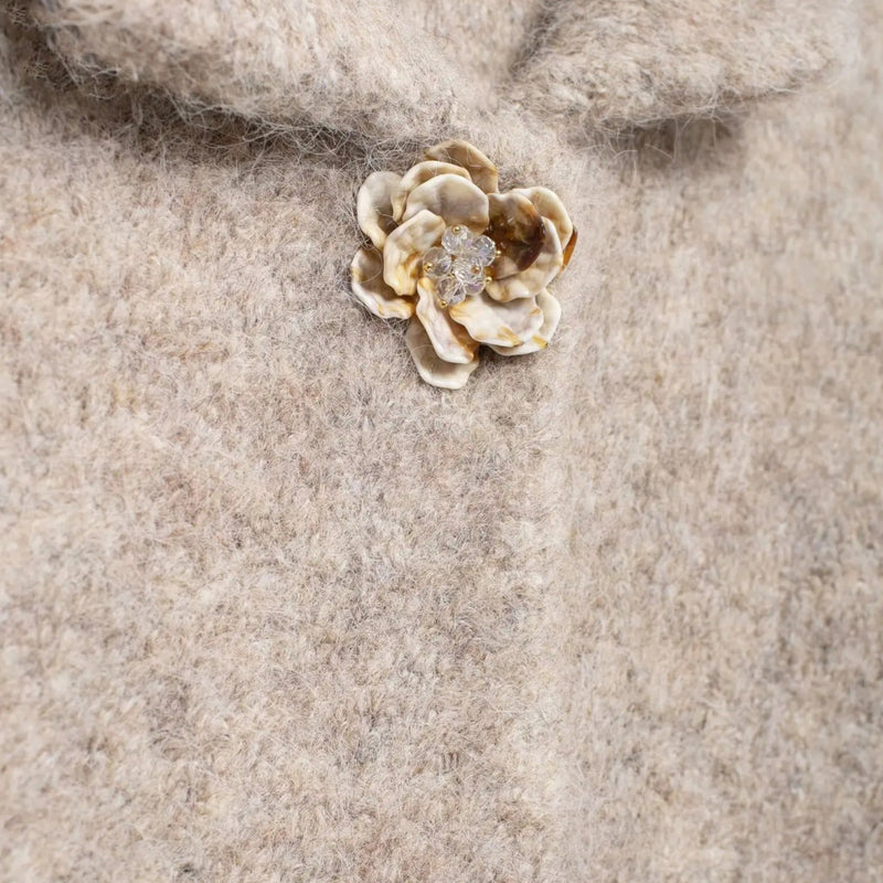 Cardigã Floral Feminino com Botões - Estilo Elegante e Delicado