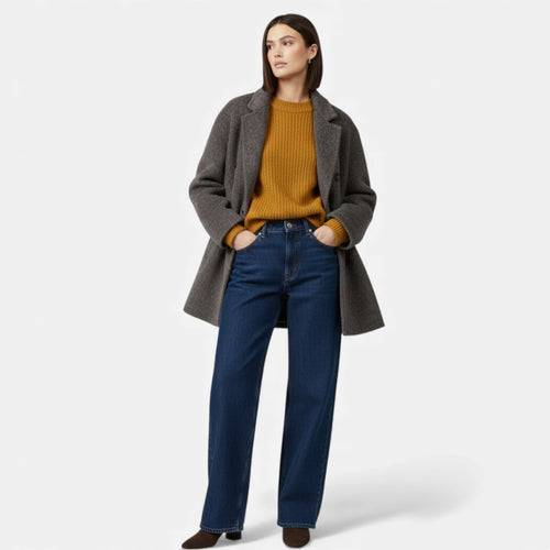 Casaco Clássico de Lã para Mulheres - Elegância Atemporal