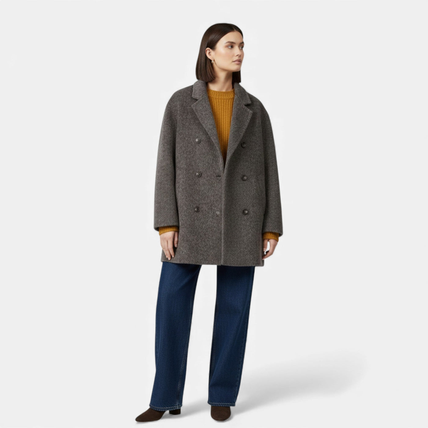Casaco Clássico de Lã para Mulheres - Elegância Atemporal