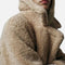 Casaco Teddy Duplo Feminino de Comprimento Longo