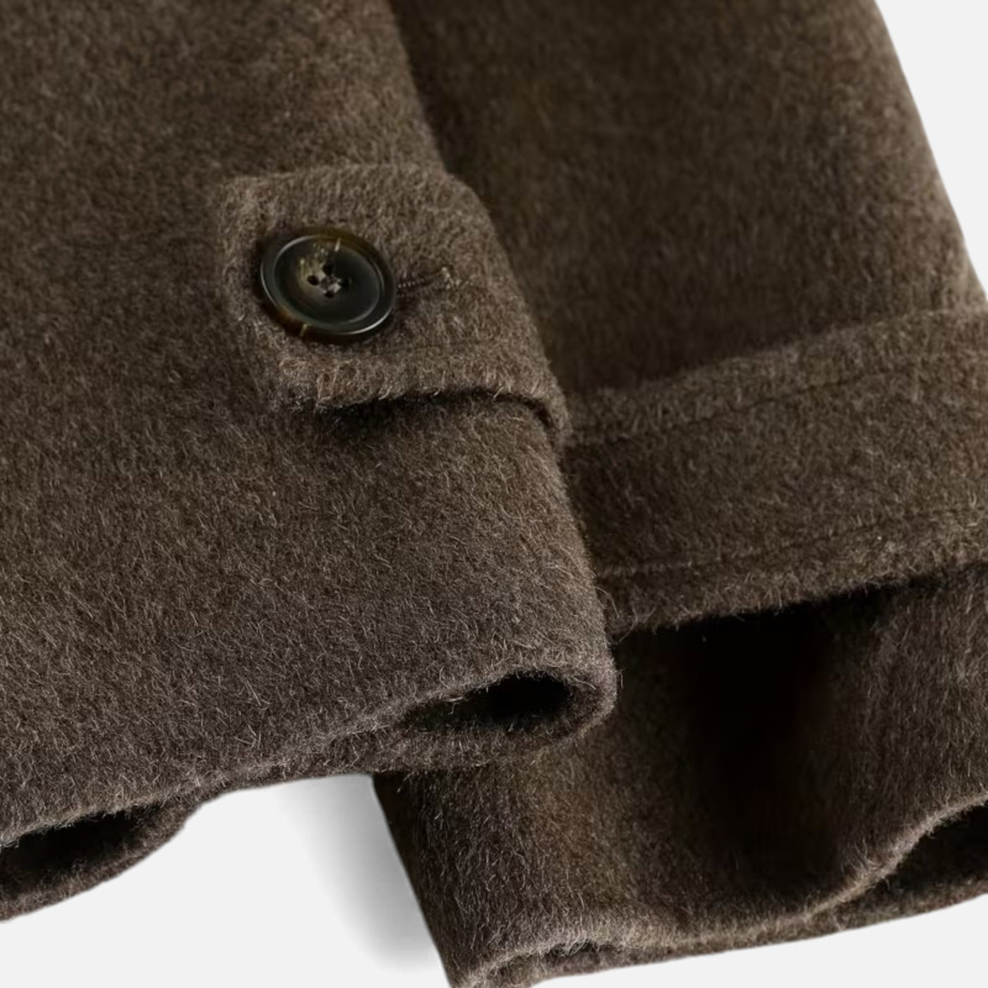 Casaco de Inverno Feminino em Lã de Alpaca Grossa