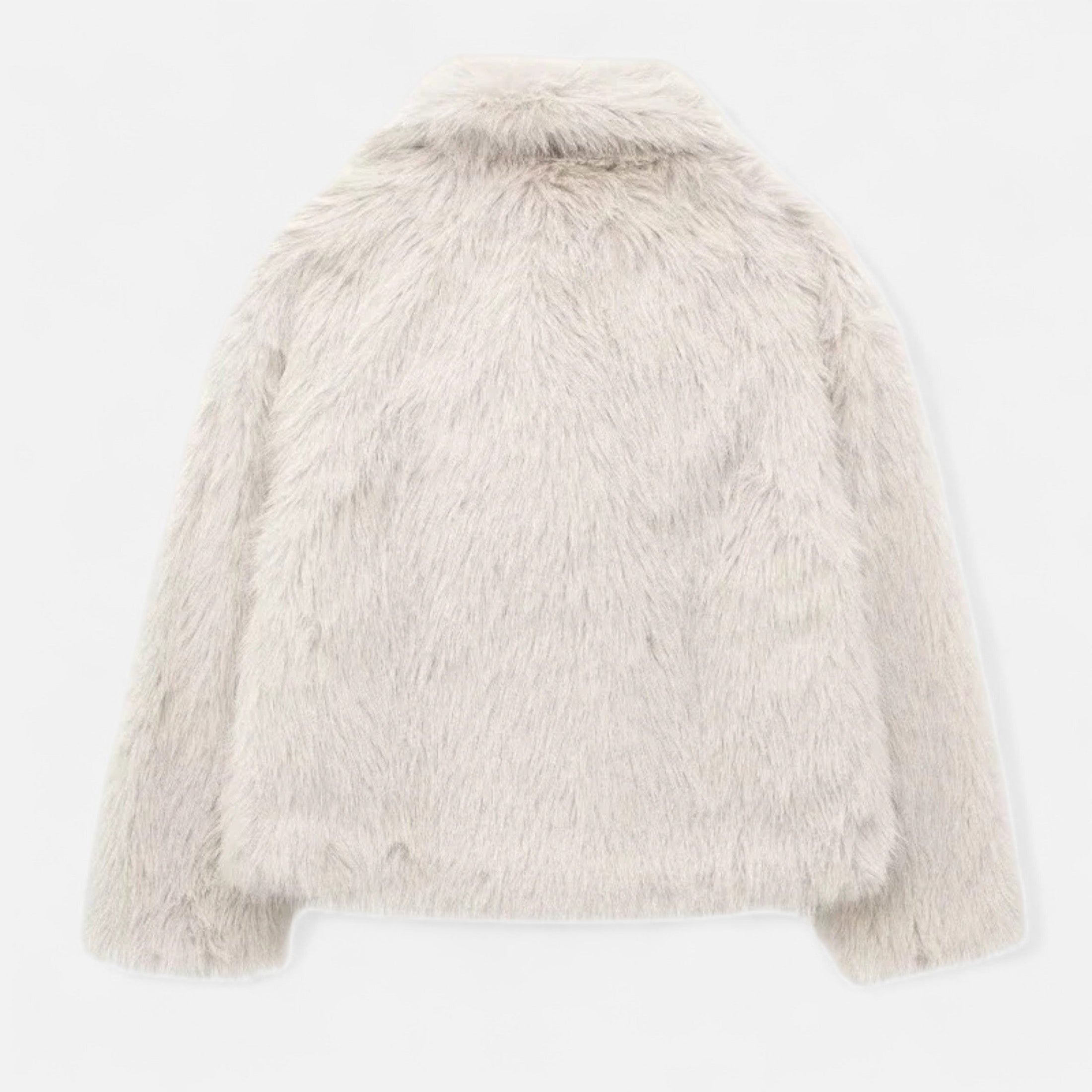 Casaco de Inverno Luxuoso em Pelo Sintético para Mulheres