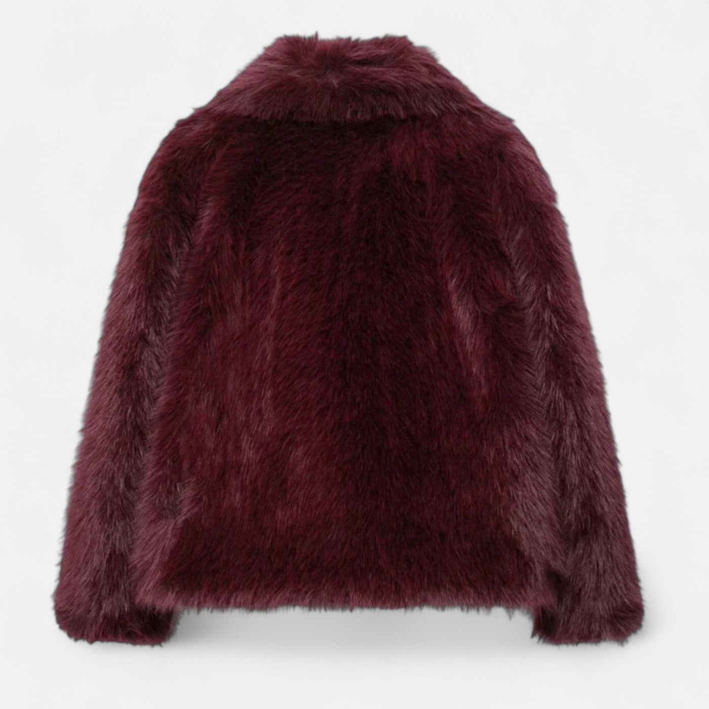 Casaco de Inverno Luxuoso em Pelo Sintético para Mulheres