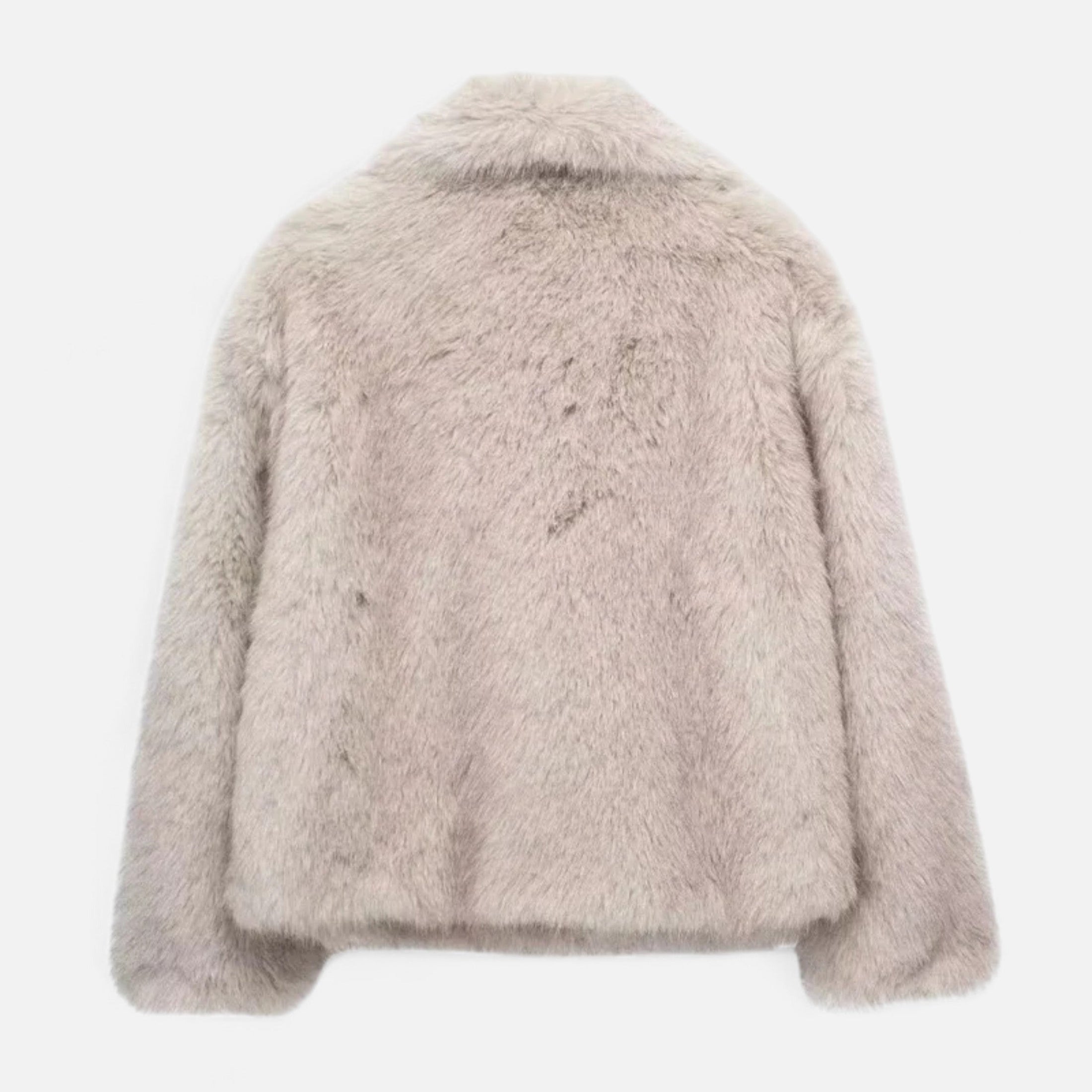 Casaco de Inverno Luxuoso em Pelo Sintético para Mulheres